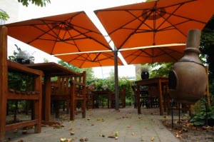 Elementair Verlating Geroosterd Horeca parasols | Grote parasols veel keuze